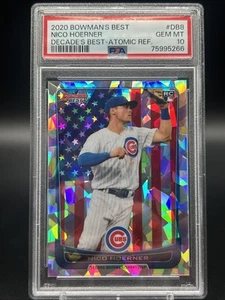 2020 Bowman's Decade's Best Atomic Refractor #DB-8 Nico Hoerner RC Low Pop 3 - Picture 1 of 2