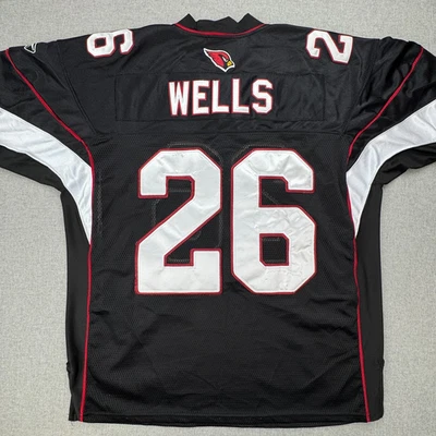 Camiseta deportiva Reebok On Field para hombre XL 50 NFL Arizona Cardinals gorro Wells 26 cosida Foto 1 de 4