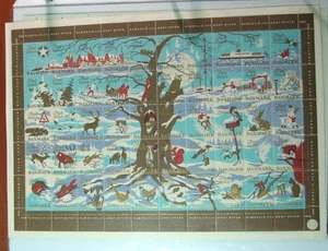 Denmark Christmas Seal Sheet 1960  MNH  H344 - Picture 1 of 1