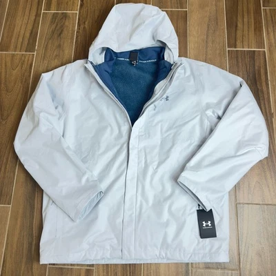 NWT UNDER ARMOUR MEN'S UA PORTER 3-IN-1 JACKET  SZ XL BRAND NEW FOR 2026. - Image 1 of 4