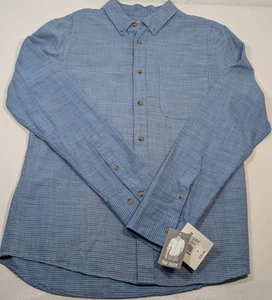 Falls Creek Flannel Shirt Blue Black Highlights Size M - Picture 1 of 4