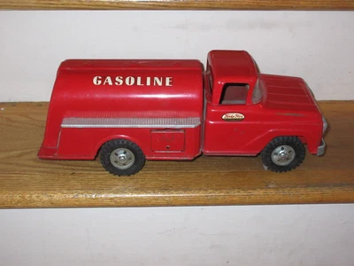 Camión cisterna Tonka 1958 gasolina acero prensado original limpio Foto 1 de 4
