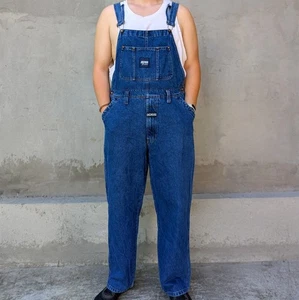 BOSS Jeans Denim Overalls Men’s M Blue 80s 90s Vintage Workwear Casual Y2K JNCO - Picture 1 of 16