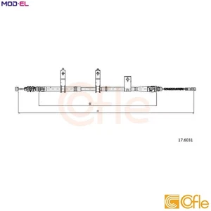 CABLE PULL PARKING BRAKE 17.6031 FOR KIA SPORTAGE/SUV FE /RF 2.0L 4cyl - Picture 1 of 11