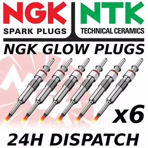 6 Pack NGK GLOW PLUGS - Part No Y8002AS - Stock No 6286 - Picture 1 of 1