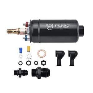 EVIL ENERGY External Inline Fuel Pump Electric 300LPH High Flow 12V Universal - Picture 1 of 6