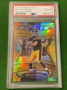 2019 Devlin Hodges Select Tie Dye Prizm /25 Psa 10 🔥 1/1 🔥 Pop 1 🔥 Steelers - Picture 1 of 2