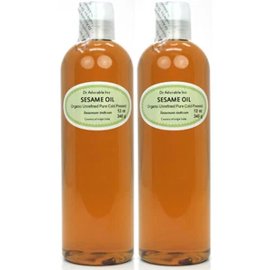 24 oz Premium UNREFINED Sesame Seed Oil Pure Organic Cold Pressed Best Fresh - Picture 1 of 5