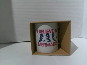 Anything Mug 11 oz White Mug/I Believe in Mermaids - Picture 1 of 3