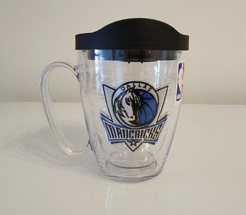 NWT Tervis Mug Cup Dallas Mavericks NBA Basketball Handled  with Lid FREE SHIP Cover