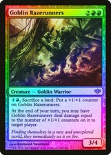 Goblin Razerunners FOIL Conflux PLD Red Rare MAGIC GATHERING CARD ABUGames