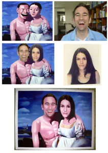 Cuadro retrato personalizado de foto, pintado a mano con óleo sobre lienzo - Imagen 1 de 6