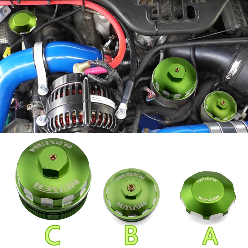 Tapa de filtro de llenado de aceite/combustible de aluminio 6,0 L para Ford F250 F350 Powerstroke 2003-2007 Foto 1 de 1