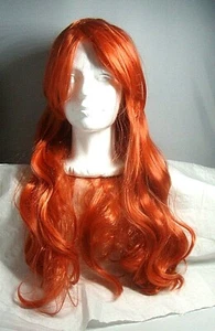 Beron 26" lange lockige Cosplay Constume Perücke (orange) - Bild 1 von 6