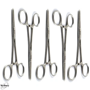 HOLDING STRAIGHT PIERCING HEMOSTAT FORCEPS KELLY SURGERY DENTAL VETERINARY TOOL - Picture 1 of 4
