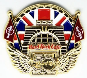 Hard Rock Piccadilly Circus 50th Anniversary Core Facade Mint Pin New on Card - Picture 1 of 3