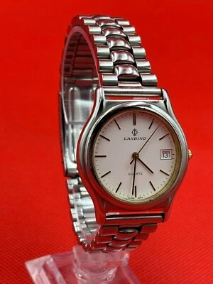 Мужские винтажные кварцевые часы Candino 11890030 нержавеющая сталь белый циферблат 37 мм - Изображение 1 из 4