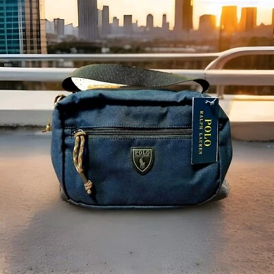 Men's Polo Ralph Lauren Canvas Hanging Travel Case Navy Blue NWT! MSRP-$75 - Image 1 of 4