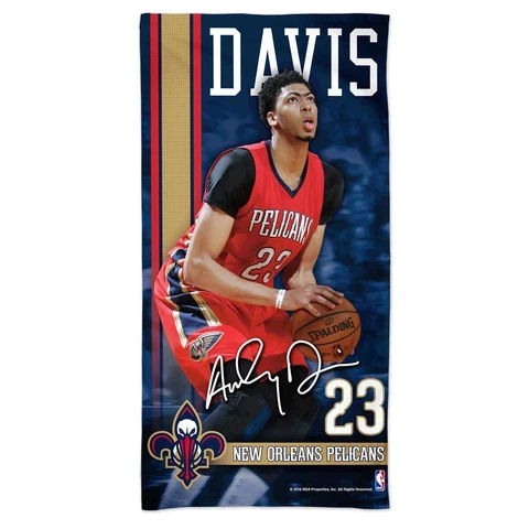 ANTHONY DAVIS #23 NEW ORLEANS PELICANS 30"X60" FIBER REACTIVE BEACH TOWEL NEW Cover