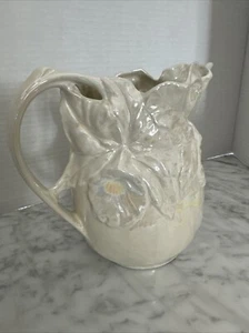 Vintage Daffodil Iridescent Finish Pitcher Vase Collectable - Picture 1 of 11