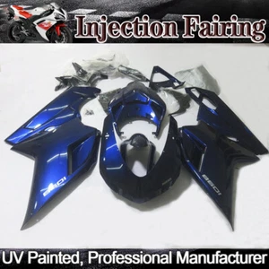 Blue Fairing Kit for Ducati 848 1098 1198 2007-2012 08 09 ABS Injection Bodywork - Picture 1 of 2