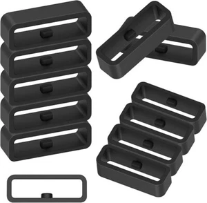 Molain Rubber Watch Band Strap Loops 12Pcs Silicone Watch Band Holder Watch St - Picture 1 of 3