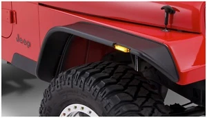 Bushwacker 10067-07 Flat Style Front Fender Flares Fits 87-95 Wrangler (YJ) - Picture 1 of 1