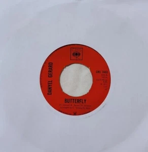 Danyel Gerard-Butterfly/Une Rose Blanche Vinyl 7" Single.1971 CBS 7453. - Picture 1 of 4