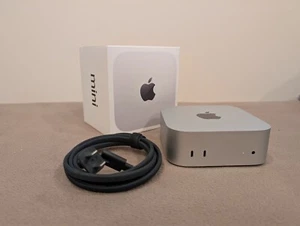 2024 Apple Mac mini M4 Chip 16GB RAM 256GB SSD Silver MU9D3LL/A - Afbeelding 1 van 8
