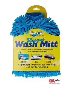 Starbrite Microfiber Reggae Wash Mitt Blue 40105 Brand New for Boat Car RV - Bild 1 von 5