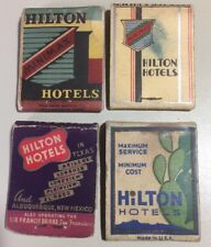 Vintage 1940s Hilton Hotels Match Books