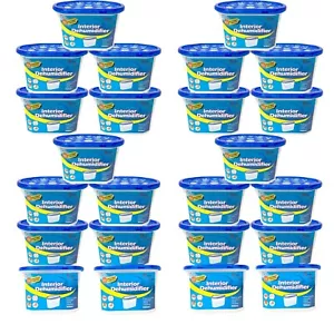 25 X 500 ML DEHUMIDIFIER INTERIOR DAMP MOISTURE MOULD MILDEW REMOVER TRAP - Picture 1 of 7