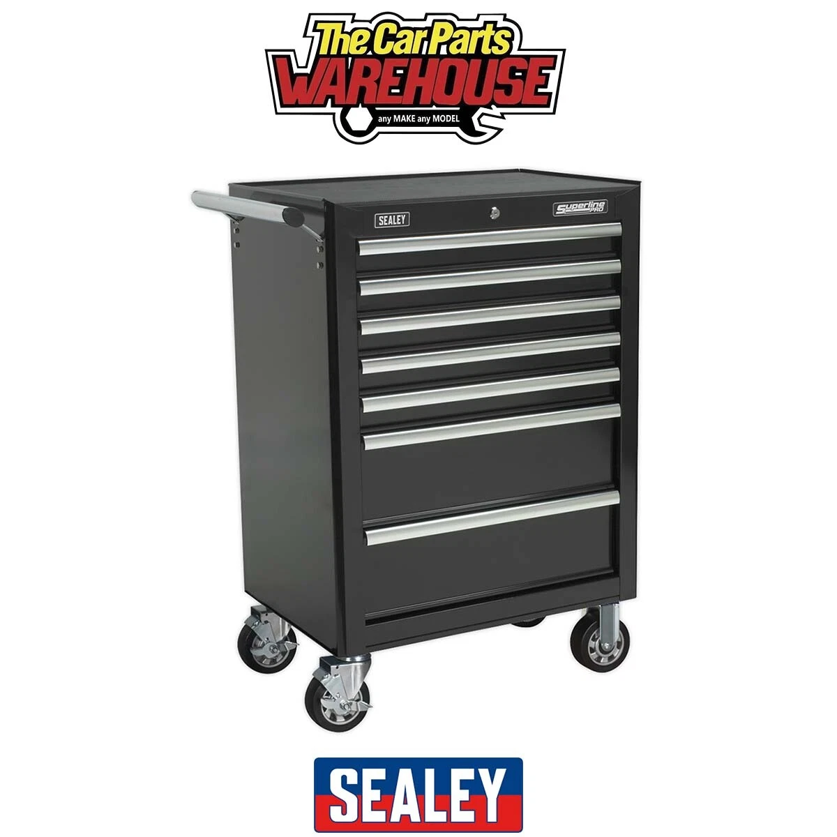 7-Drawer Rolling Tool Chest - Heavy Duty Mobile Storage Cabinet With Lockable Drawers For Garage
