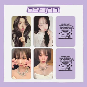 2pcs/set KARINA WINTER HAPPY WINTER'S DAY Double-Sided Self Made Photocards - Picture 1 of 5