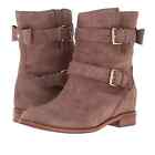 Kate Spade Sabina Suede Boots Buckle Straps Back Bow NEW Size 10