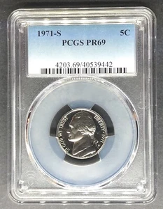 1971-S Proof Jefferson Nickel PCGS PR-69, Buy 3 Items, Get $5 Off!! - Picture 1 of 2