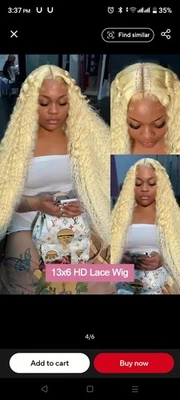 Peluca frontal de encaje rizada rubia miel 42 pulgadas 613 HD 13x6 cabello humano pre... Foto 1 de 4