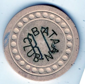 Sala de tarjetas: Bataan Club; Stockton, California White - Imagen 1 de 2