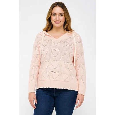 Sudadera con capucha American Rag Heart Stitch de gran tamaño en lila pálida talla pequeña Foto 1 de 4