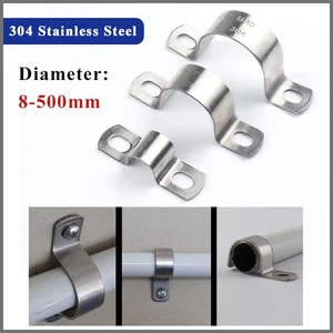 304 Stainless Steel Conduit Clamps Pipe Clip for Tube or Wire Cord Installation - Picture 1 of 50