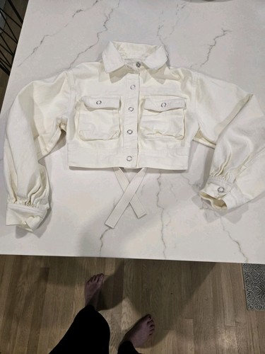 OFF WHITE Giacca BDG Urban Outfitters Denim Off White perfette condizioni taglia XS