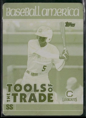 2010 Topps Pro Debut Dee Gordon Baseball America's Printing Plates Yellow #/1 - Image 1 of 2