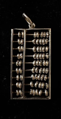 Sterling Silver 925 Moving Abacus Pendant - Image 1 of 4