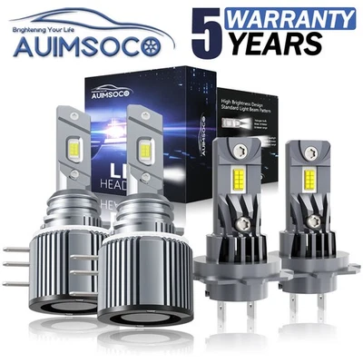 For Volkswagen e-Golf 2015-2018 LED Headlight Bulbs Conversion Kit High Low Beam - Image 1 of 4