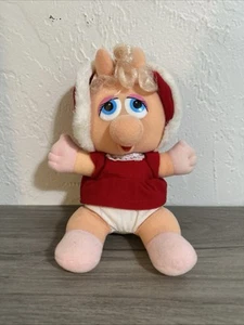 Juguete de peluche Miss Piggy Henson Associates, Inc. para bebé de colección 1987 - Imagen 1 de 6