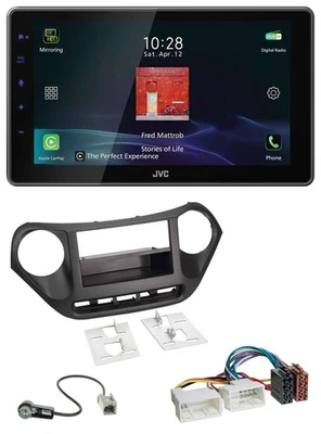 JVC DAB MP3 Bluetooth USB Autoradio für Hyundai i10 (ab 2013) - Bild 1 von 4