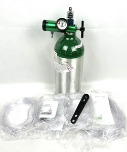 2022 M7 Medical Oxygen Tank Cylinder With 1-15 LPM Regulator, New Cannulas, Tool - Picture 1 of 7