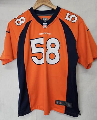 Camiseta Nike NFL On Field Youth Boys Grande Denver Broncos #58 Von Miller Laranja - Imagem 1 de 3