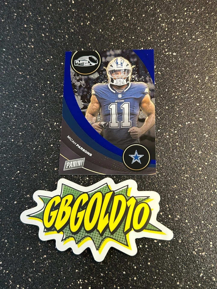 2023 Panini Player of the Day - Micah Parsons #4 Blue /50 - Image 1 of 2