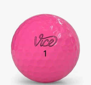 Vice Pro Plus Pink Used Golf Balls in Near Mint Condition, AAAAA Quality - Picture 1 of 8